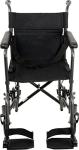 ProBasics Transport Chair Portable Wheelchair - 19-inch Seat, Full-Length Permanent Arms, Swing-Away Foot Rests - Folding Wheelchair for Travel and Transport by Roscoe Medical, Inc.