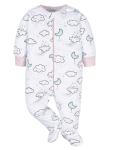 Gerber Baby Girls' 4 Pack Sleep 'N Play Footie, Cloudy, Preemie by GERLO