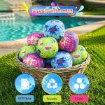 24 Pack - 3" Water Bomb Splash Balls - Water Absorbent Ball - Kids Pool Toys, Outdoor Water Activities for Kids, Pool Beach Party Favors. Water Fight Games By 4E's Novelty from 4E's Novelty