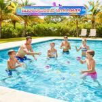 24 Pack - 3" Water Bomb Splash Balls - Water Absorbent Ball - Kids Pool Toys, Outdoor Water Activities for Kids, Pool Beach Party Favors. Water Fight Games By 4E's Novelty from 4E's Novelty