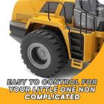 Top Race 10 Channel Full Functional Remote Control Front Loader Construction Tractor, Full Metal Bulldozer Toy Can Dig up to 3.5 Lbs, 1:14 Scale, Remote Control Construction Vehicles TR-213 by Top Race