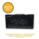 Top Race 10 Channel Full Functional Remote Control Front Loader Construction Tractor, Full Metal Bulldozer Toy Can Dig up to 3.5 Lbs, 1:14 Scale, Remote Control Construction Vehicles TR-213 by Top Race