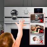 EUDEMON Child Safety Heat-Resistant Oven Door Lock, Oven Front Lock for Kids Easy to Install, Use 3M Adhesive,No Screws or Drill (Clear-Black) from Ningbo Eudemon Child Protective Equipment Co., Ltd.