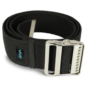 Vive Gait Belt (60 Inch) - Transfer Assist Device for Seniors, Elderly, Pediatric, Bariatric, Occupational and Physical Therapy - Medical Nursing Safety Long Gate Strap with Quick Release Metal Buckle from Vive Health