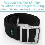Vive Gait Belt (60 Inch) - Transfer Assist Device for Seniors, Elderly, Pediatric, Bariatric, Occupational and Physical Therapy - Medical Nursing Safety Long Gate Strap with Quick Release Metal Buckle from Vive Health