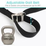 Vive Gait Belt (60 Inch) - Transfer Assist Device for Seniors, Elderly, Pediatric, Bariatric, Occupational and Physical Therapy - Medical Nursing Safety Long Gate Strap with Quick Release Metal Buckle from Vive Health