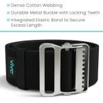 Vive Gait Belt (60 Inch) - Transfer Assist Device for Seniors, Elderly, Pediatric, Bariatric, Occupational and Physical Therapy - Medical Nursing Safety Long Gate Strap with Quick Release Metal Buckle from Vive Health