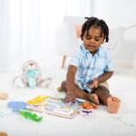 Melissa & Doug Safari Wooden Chunky Puzzle (8 pcs) Multicolor, 12" x 10.8" x 1" by Melissa & Doug