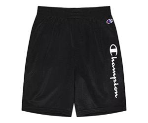 Champion Boys Hertiage Script Mesh Short (Large,Black/White Script) by Champion
