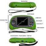 EASEGMER Kids Handheld Game Portable Video Game Player with 200 Games 16 Bit 2.5 Inch Screen Mini Retro Electronic Game Machine ,Best Gift for Child (Green) from HuiSmart
