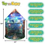 Dinosaur Pop-Up Kidsâ Tent by Toy To Enjoy â Indoor & Outdoor Play Tent for Boys & Girls â Includes Tent, Remote Controlled Lights, Dinosaur Roar Sound Button & 6 Different Dinosaur Toys by Toy To Enjoy
