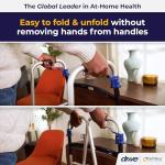 Drive Medical Trigger Release Folding Walker, Brushed Steel from Drive Medical