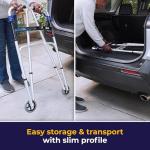 Drive Medical Trigger Release Folding Walker, Brushed Steel from Drive Medical