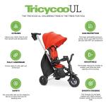 Joovy Tricycoo UL, Kids Tricycle, Folding Push Tricycle with Reversible Seat, 8 Stages, Rorange by Joovy - Baby
