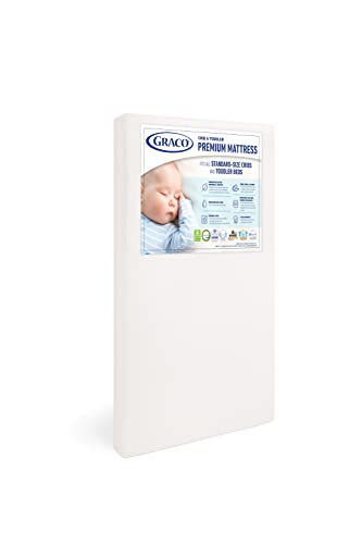Graco Premium Foam Crib & Toddler Mattress â GREENGUARD Gold and CertiPUR-US Certified, 100% Machine Washable, Breathable, Water-Resistant Cover, Ideal Firmness for Infants by Storkcraft