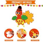 24 Sets Fall Craft Kits for Kids Cute Animals Turkey Autumn Owl Crafts DIY Maple Leaves Thanksgiving Crafts Bulk for Fall Theme Party Home Classroom Game Activities Party Favors by Funrous