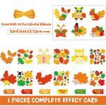 24 Sets Fall Craft Kits for Kids Cute Animals Turkey Autumn Owl Crafts DIY Maple Leaves Thanksgiving Crafts Bulk for Fall Theme Party Home Classroom Game Activities Party Favors by Funrous