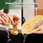 Haakaa Baby Fruit Food Feeder & Silicone Nibble Tray Combo - Breastmilk Popsicle Mold for Teething, Silicone Pacifier Feeder and Teether for Baby Teething & Infant Self Feeding by haakaa