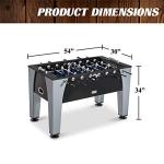 Soccer Foosball Table and Balls Set for Adults, Kids - Arcade Football Game Room Furniture 54 in from Barrington