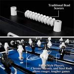 Soccer Foosball Table and Balls Set for Adults, Kids - Arcade Football Game Room Furniture 54 in from Barrington