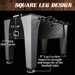 Soccer Foosball Table and Balls Set for Adults, Kids - Arcade Football Game Room Furniture 54 in from Barrington