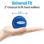 Top Glides Precut Walker Tennis Ball Glides - Dark Blue - 2 Pairs by Top Glides