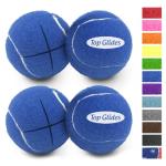 Top Glides Precut Walker Tennis Ball Glides - Dark Blue - 2 Pairs by Top Glides