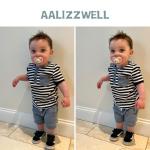 Aalizzwell 6-12 Months Infant Baby Boys Summer Clothes T Shirt Harem Shorts Outfit Spring Striped Clothing 9 Months Blue from 