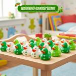 4E's Novelty 24 Pack St Patricks Day Rubber Ducks - 2 inch Green Shamrock Rubber Duckies Bulk - St. Patrick's Day Gifts for Kids Party Favors Accessories by 4E's Novelty