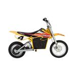 Razor MX650 Dirt Rocket Electric-Powered Dirt Bike with Authentic Motocross Dirt Bike Geometry, Rear-Wheel Drive, High-Torque, Chain-Driven Motor, for Kids 13+, Yellow from Razor USA, LLC