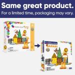 MAGNA-TILES Safari Animals 25-Piece Magnetic Construction Set, The ORIGINAL Magnetic Building Brand by Magna-Tiles