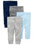Simple Joys by Carter's Baby Boys 4-Pack Pant, Blue/Grey, 6-9 Months by Carter's Simple Joys -Private Label -Vendor Flex CRI