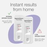 Spermcheck Fertility Home Test Kit for Men- Shows Normal or Low Sperm Count- Easy to Read Results-Convenient, Accurate, Private from PBM