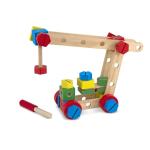 Melissa & Doug Wooden Construction Building Set in a Box (48 pcs) by Melissa & Doug
