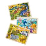 Melissa & Doug Jigsaw Puzzle Bundle (Dinosaur,Safari and Ocean) by Melissa and Doug