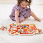 Melissa & Doug Farm Animals Jumbo Knob Wooden Puzzle from Melissa & Doug