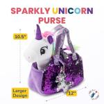Little Jupiter Plush Pet Set with Purse - Unicorn Toys - Unicorn Stuffed Animal - Unicorn Gift for Girls - Kids Plushie (White Unicorn) Age 4 - 5 - 6 - 7 yrs from Little Jupiter