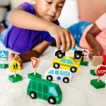 Melissa & Doug Wooden Vehicles and Traffic Signs With 6 Cars and 9 Signs from Melissa & Doug