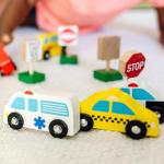 Melissa & Doug Wooden Vehicles and Traffic Signs With 6 Cars and 9 Signs from Melissa & Doug