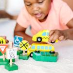Melissa & Doug Wooden Vehicles and Traffic Signs With 6 Cars and 9 Signs from Melissa & Doug
