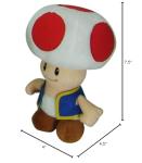 Little Buddy Super Mario All Star Collection 1417 Toad Stuffed Plush, Multicolored,7.5" by YoCosii