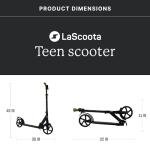 Scooter for Kids Ages 6-12 Scooters for Teens 12 Years and Up - Kick Scooters for Adults, Teens and Kids - Scooters for Kids 8 Years and Up with Quick Release Folding System (Fusion) from Lascoota