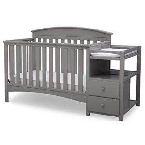Delta Children Abby Convertible Crib and Changer, Grey from Delta Children