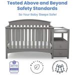 Delta Children Abby Convertible Crib and Changer, Grey from Delta Children