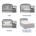 Delta Children Abby Convertible Crib and Changer, Grey from Delta Children