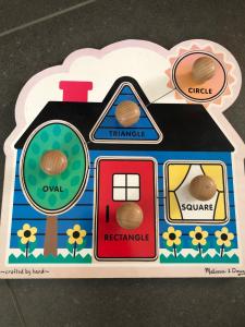 Melissa & Doug First Shapes Jumbo Knob Wooden Puzzle by Melissa and Doug