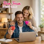 4E's Novelty Heart Stress Ball (24 Pack) Bulk Mini 1.5" - Valentines Squishies - for Class Valentines Party Favors for Kids, Valentines Day Gifts for Kids Classroom from 4E's Novelty