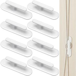 8 Pieces Blind Cord Winder Safety Blind Cord Hooks Adhesive Blind Cord Holder Window Blinds String Holder Child Proofing Blind Cord Wind Up Blind Cord Wrap Cleat for Home Office Kindergarten Use by Yulejo
