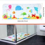 Secopad Kids Bath Mat for Tub Non Slip, 40 X 16 Inch Large Cartoon Anti Slip Toddler Baby Bath Mat, Right Drain by Secopad