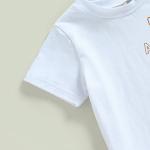 LIN&BABAY Infant Baby Boy 4th of July Outfits Short Sleeve T-shirts Tops American Flag Shorts 2 Pcs Independence Day Clothes (White B, 12-18 Months) by 